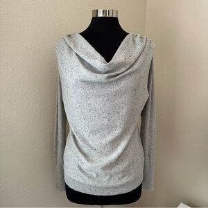 Anthropologie Gray Cowl Neck Sweater